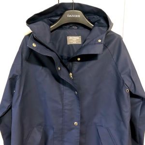 Navy blue rain coat